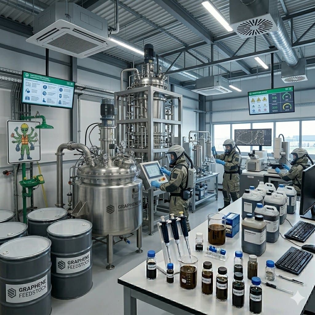 Graphenera processing facility - reactor and feedstock